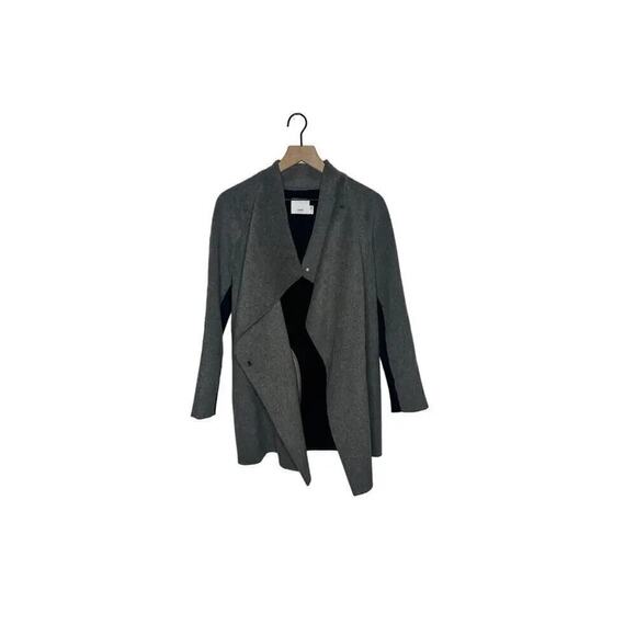 Vince Women’s Sweater-back Draped Jacket Grey Wool Blend Size XXS - Picture 4 of 14